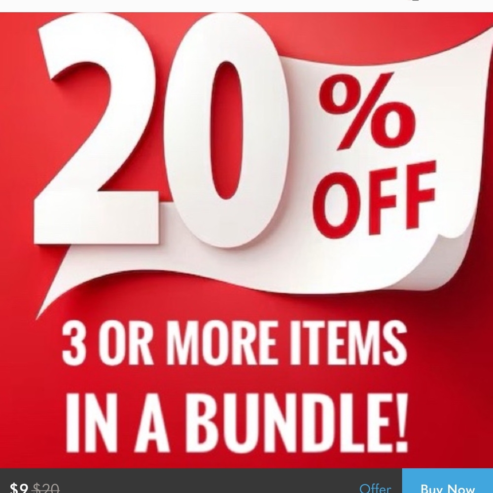 20% Off Bundle Offer Of 3 Items Or More